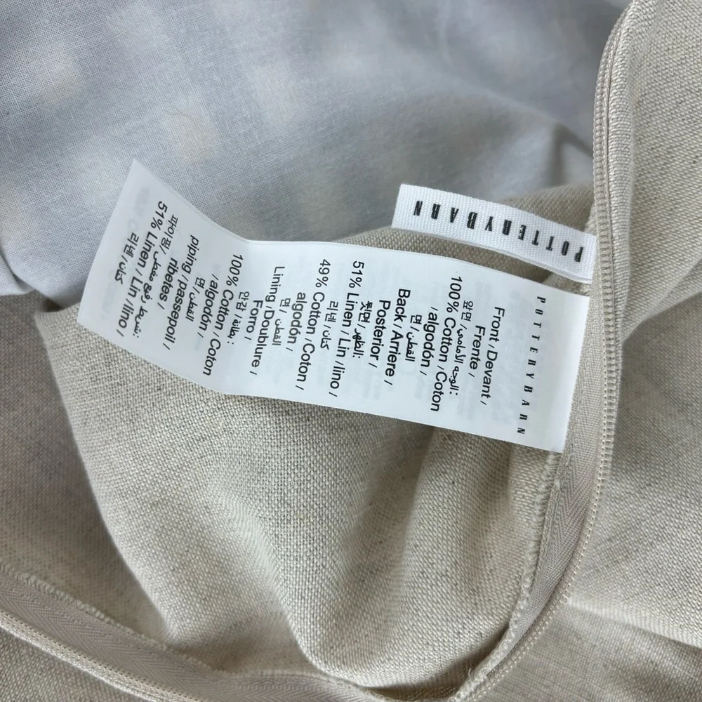 Pottery Barn Blain small checked pillow cover-NWOT - Picture 5 of 11